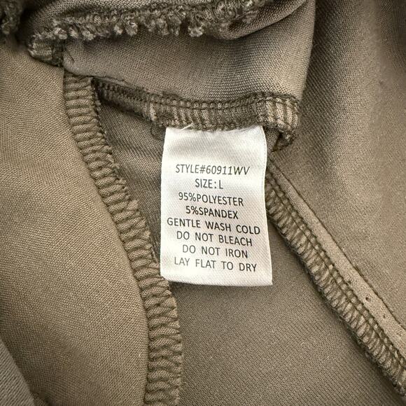 Grade & Gather Crushed Velvet Tunic Dress | Sage Green Boho Pocketed | Large - Picture 5 of 7